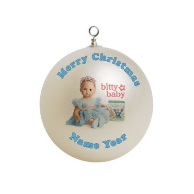 Personalized American Doll Bitty Baby In Light Blue Balerina Dress Ornament Custom Gift #2