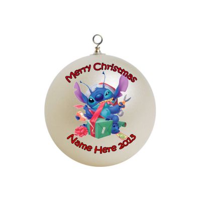 Personalized Lilo and Stitch Christmas Ornament #2