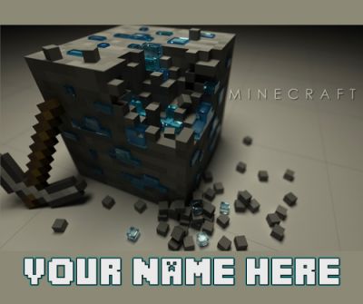 Personalized Minecraft Mousepad