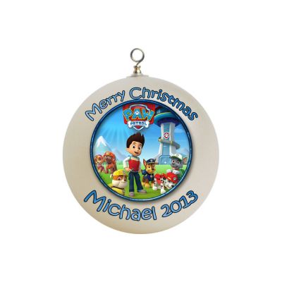 Personalized Paw Patrol Christmas Ornament #1