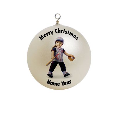 Personalized American Doll Softball 1 Ornament