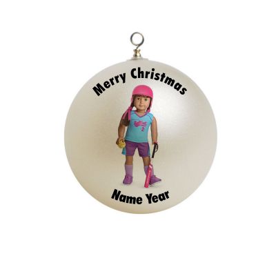 Personalized American Doll Softball 2 Ornament