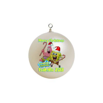 Personalized Sponge Bob Christmas Ornament Custom Gift #1