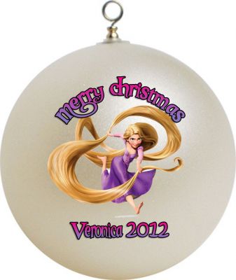 Personalized Tangled Rapunzel Christmas Ornament 