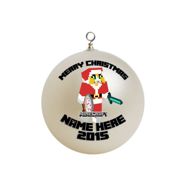 Personalized Minecraft Stampy Christmas Ornament Custom #10
