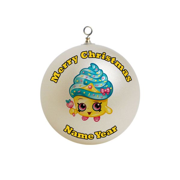 Personalized Shopkins Cupcake Queen Ornament Custom Gift #12
