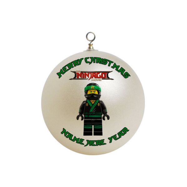 Personalized Ninjago Movie  Ornament #12 Lloyd Green Ninja 