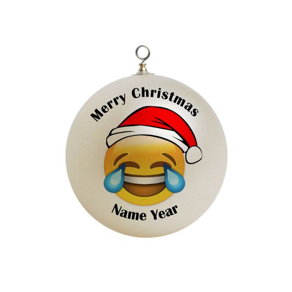 Personalized LOL Emoji Christmas Ornament Funny Emoji #12