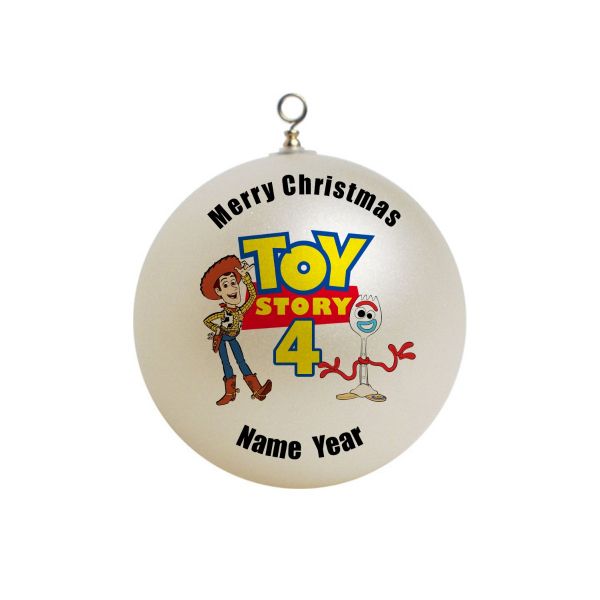 Personalized Toy Story Toy Story 4 logo Woody and Forky Ornament  #14