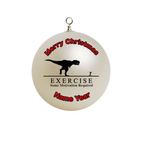 Personalized Exercise Some Motivation required  Christmas Ornament Custom Gift #14