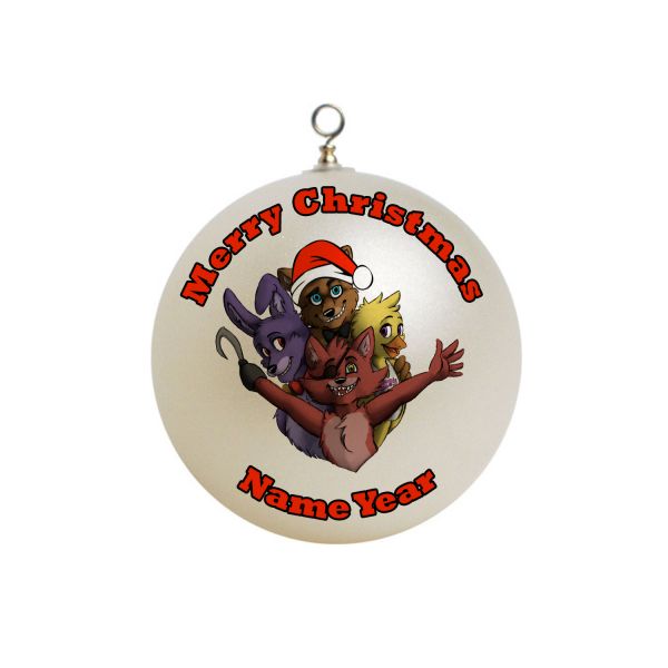 Personalized Five Nights at Freddies freddy's With Christmas hat Christmas Ornament Custom Gift #14