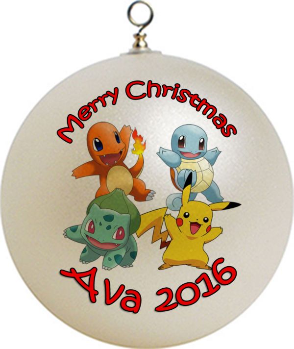 Personalized  Pokemon Christmas  Ornament #15