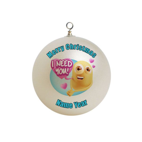 Personalized  I Need You Emoji Christmas Ornament # 16