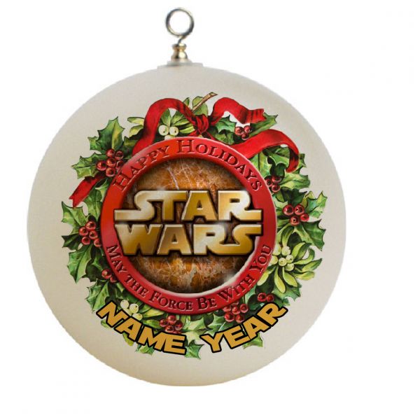 Personalized  Star Wars Wreth  Christmas Ornament Custom Gift #17