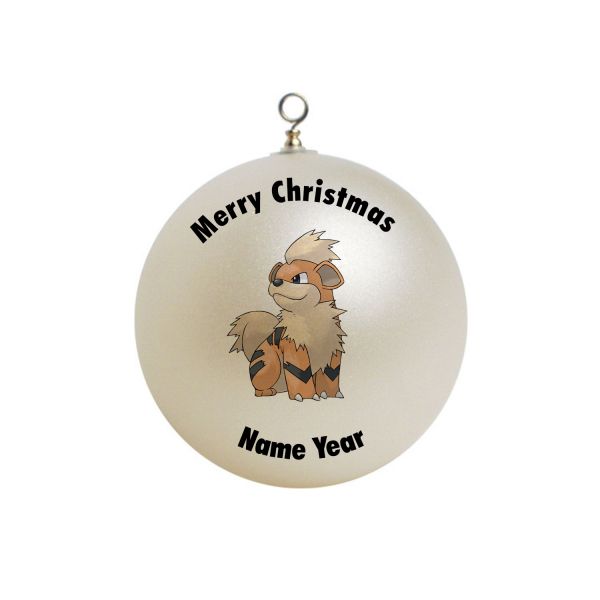Personalized  Pokemon Arcanine Christmas  Ornament #17