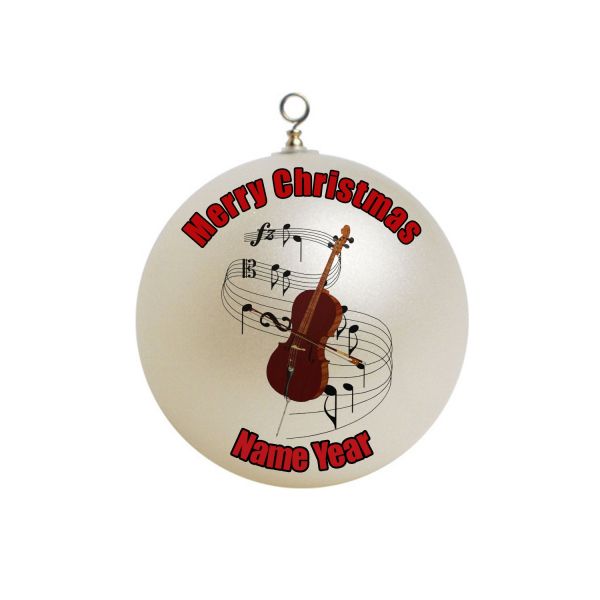 Personalized Cello Christmas Ornament Custom Gift #17
