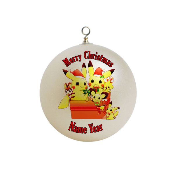 Personalized  Pokemon / Pikachu  Christmas  Ornament #19