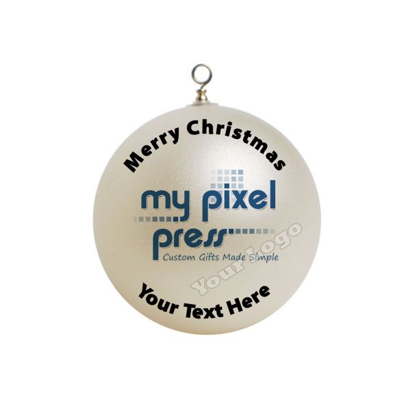 Personalized Your Company Logo Christmas Ornament Customer Gift #1