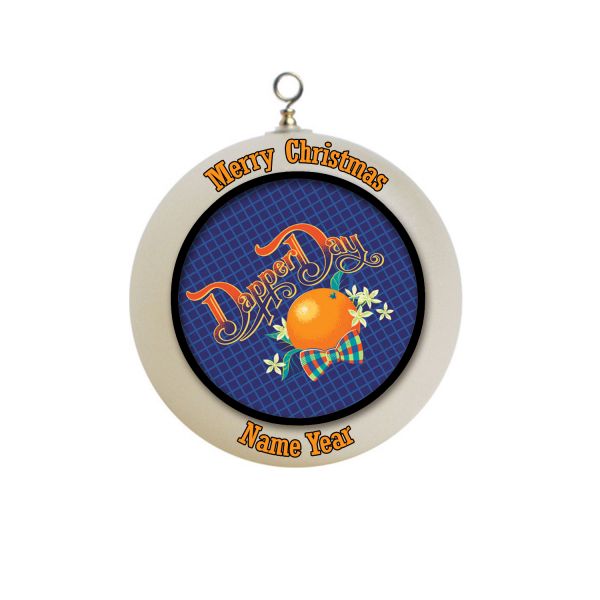 Personalized Dapper Day Christmas Ornament #1