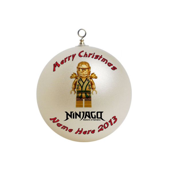 Personalized Ninjago GOLD Christmas Ornament Custom Gift 