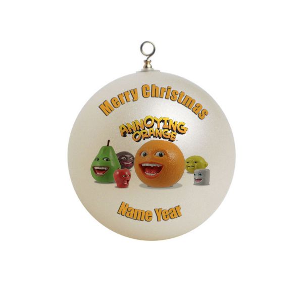 Personalized Annoying Orange Christmas Ornament 1