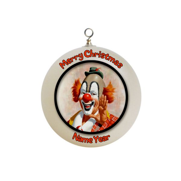 Personalized Funny CLOWN x-mas Ornament 1