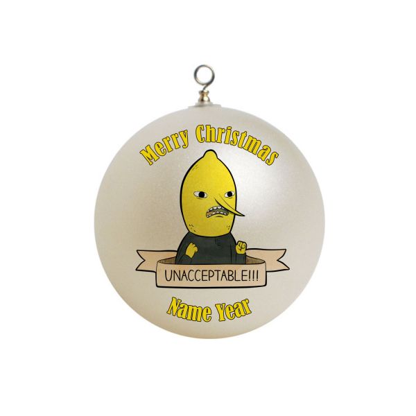 Personalized  Adventure Time Lemongrab Christmas Ornament Custom Gift #1