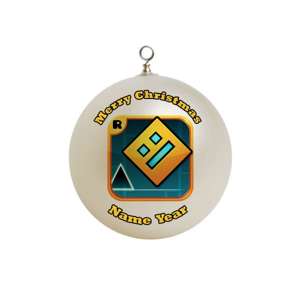 Personalized Geometry Dash  Ornament 1