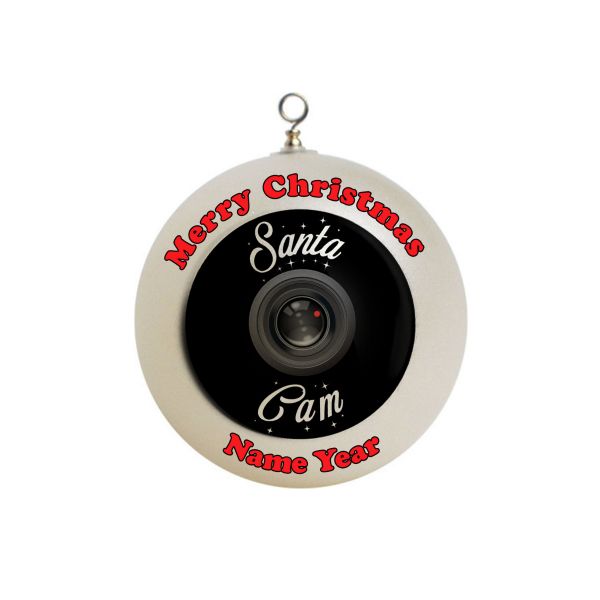 Personalized  Santa Camera / Cam Christmas Ornament  #1