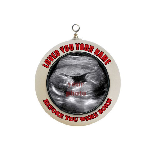 Personalized ADD PHOTO Personalized Ultra Sound Newborn Newbaby unborn child baby ornament 1