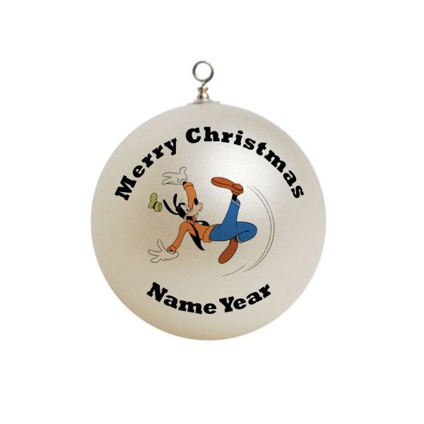 Personalized Goofy Slipping Ornament 1