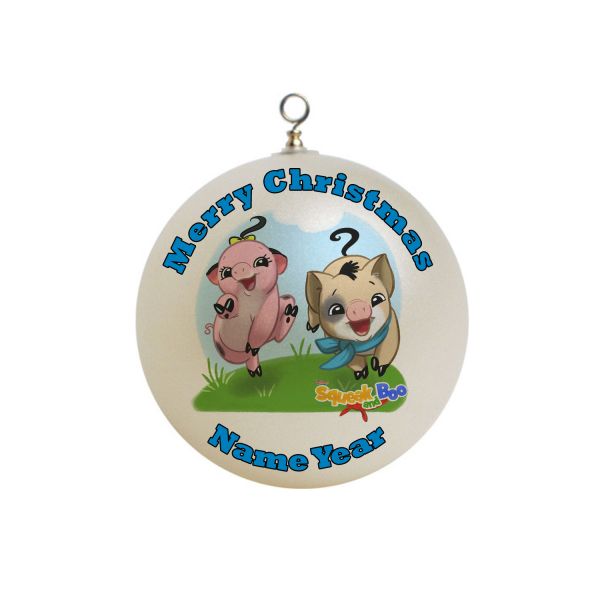 Personalized Squeak and Boo Christmas Ornament Custom #1