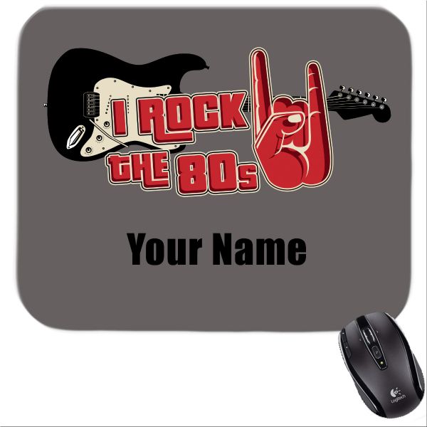 Personalized I rock 80s  Mousepad 1
