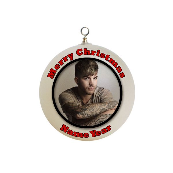 Personalized  Adam Lambert Christmas Ornament Custom Gift  #1