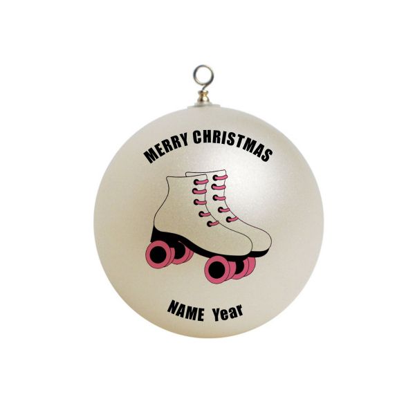 Personalized Rollerblades Girl Ornament 1