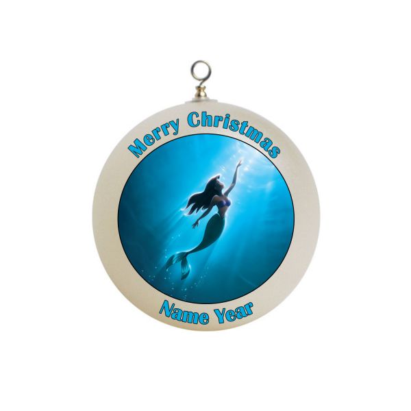 Personalized Disney Little Mermaid Ariel Swimming  Christmas Ornament #3