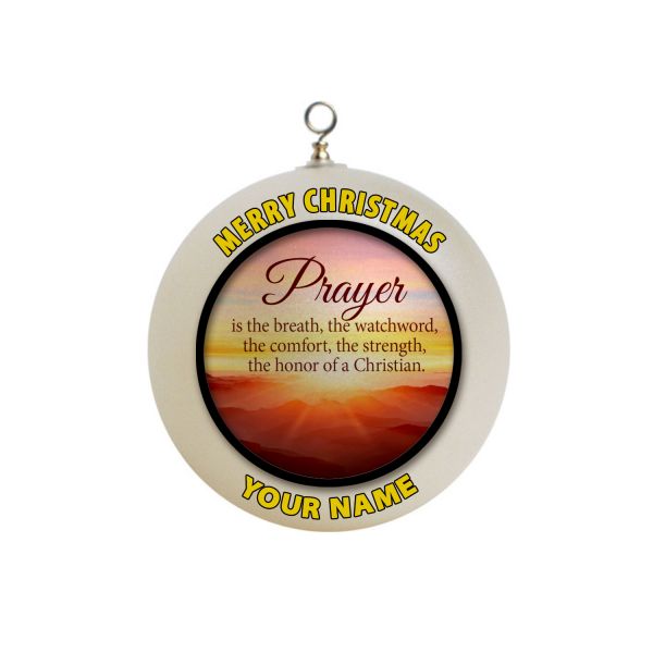 Personalized Prayer Christmas Ornament Custom Gift #1