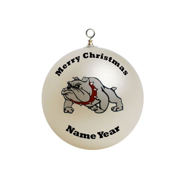 Personalized  NCHS Bulldogs Christmas  Ornament  #1