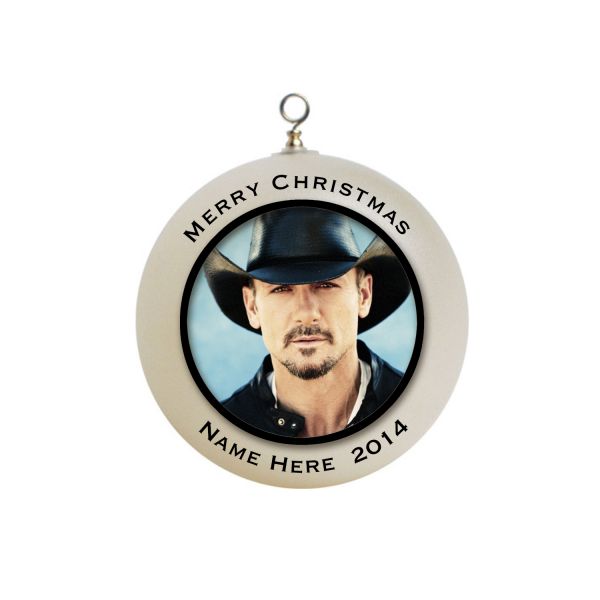 Personalized Tim McGraw Christmas Ornament Custom Gift #1