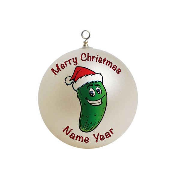 Personalized Christmas Pickle Christmas Ornament #1