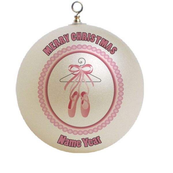 Personalized ballet shoes dance Christmas Ornament Custom Gift #1