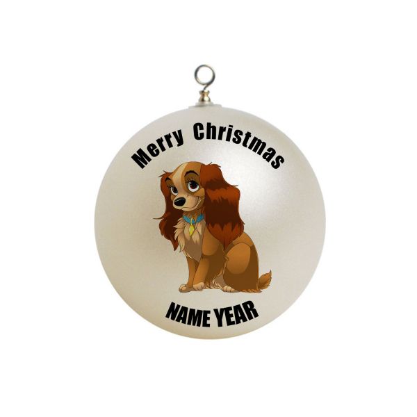 Personalized Lady and The Tramp Christmas Ornament 1