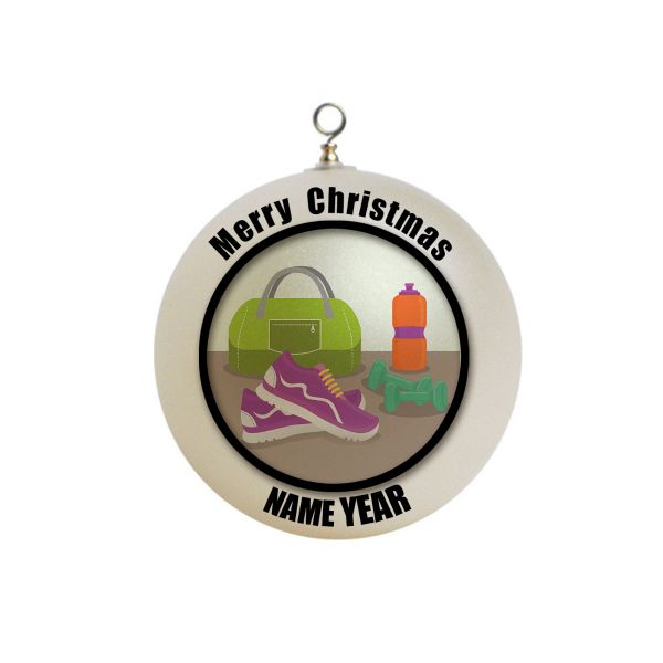 Personalized Gym bag Workout Gymbag Christmas Ornament 1