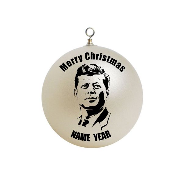 Personalized John F. Kennedy Christmas Ornament 1
