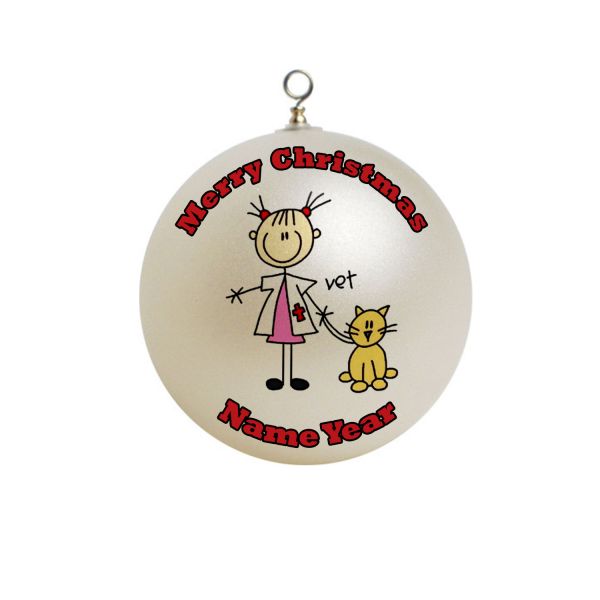 Personalized veterinarian vet  Christmas Ornament Custom Gift #1