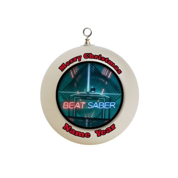 Personalized  Beat Saber Ornament 1