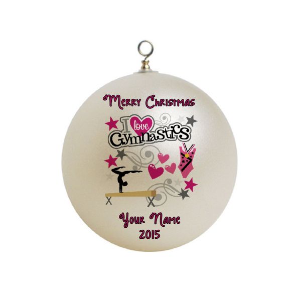 Personalized Gymnastics Christmas Ornament Custom Gift #1