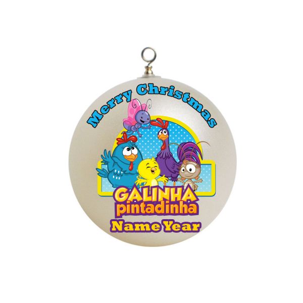 Personalized Galinha Pintadinha Turma Christmas Ornament 1