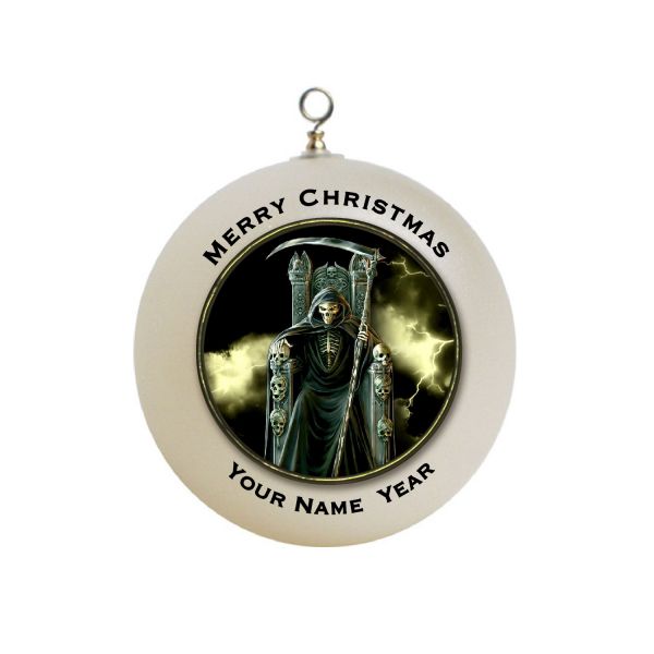 Personalized Grim Reaper  #1 Christmas Ornament Custom 