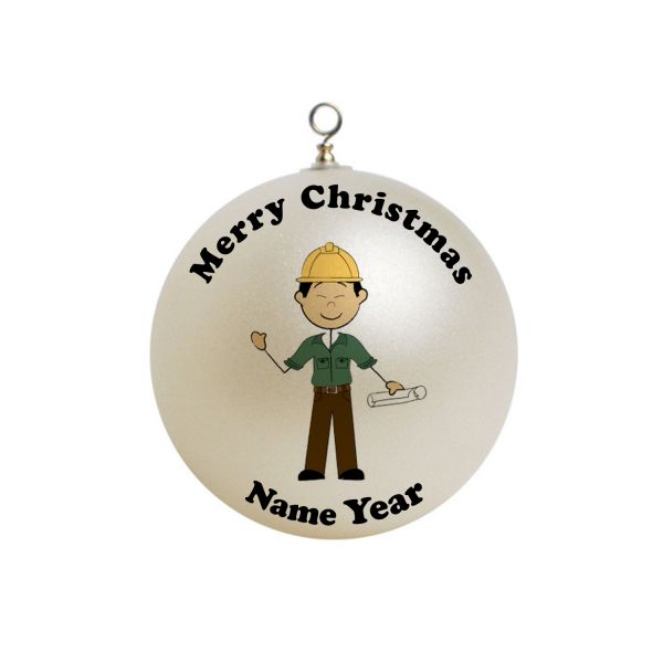 Personalized  Architect Christmas Ornament Custom Gift #1